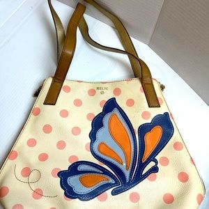 Relic Butterfly bag purse vegan leather side zip